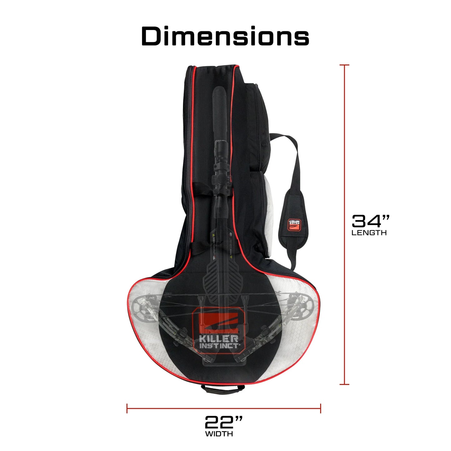 Slayer 23" X 37" X 12" Crossbow Case for Select Bows, Black