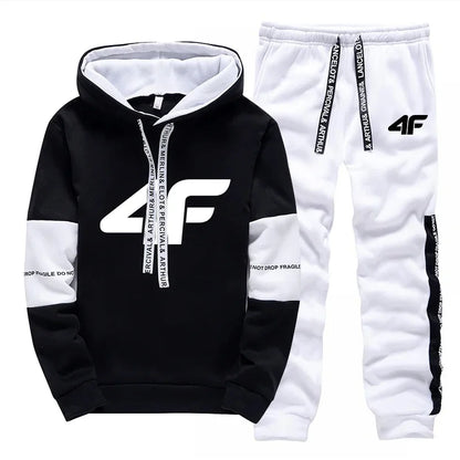 Sports Hot Sale Men's Tracksuit Hooded Long Sleeves Casual Single Piece Sweatshirts And Daily Sweatpants Comfort Outdoor Jogging