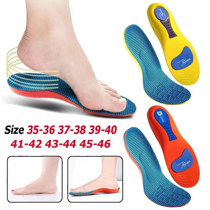 Sport Insoles for Shoes Sole Shock Absorption  Breathable Cushion Running Insoles for Feet Man Women Orthopedic Insoles