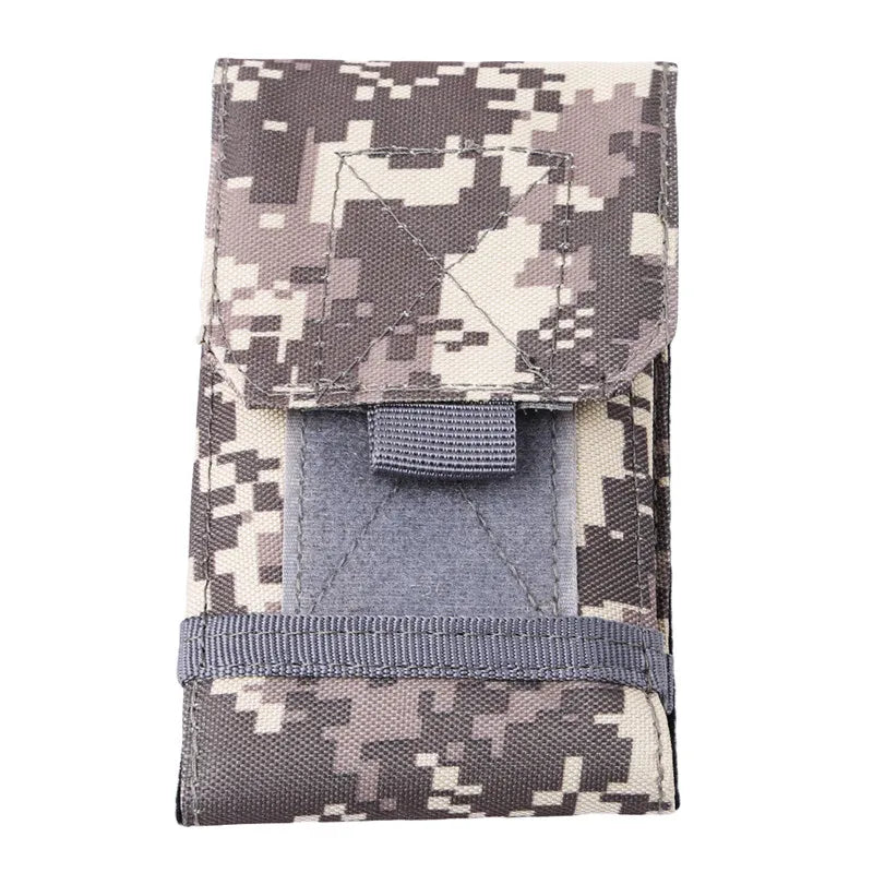 Outdoor Camouflage Bag Army Phone Holder Sport Waist Belt Case Waterproof Nylon Sport Camo Bags