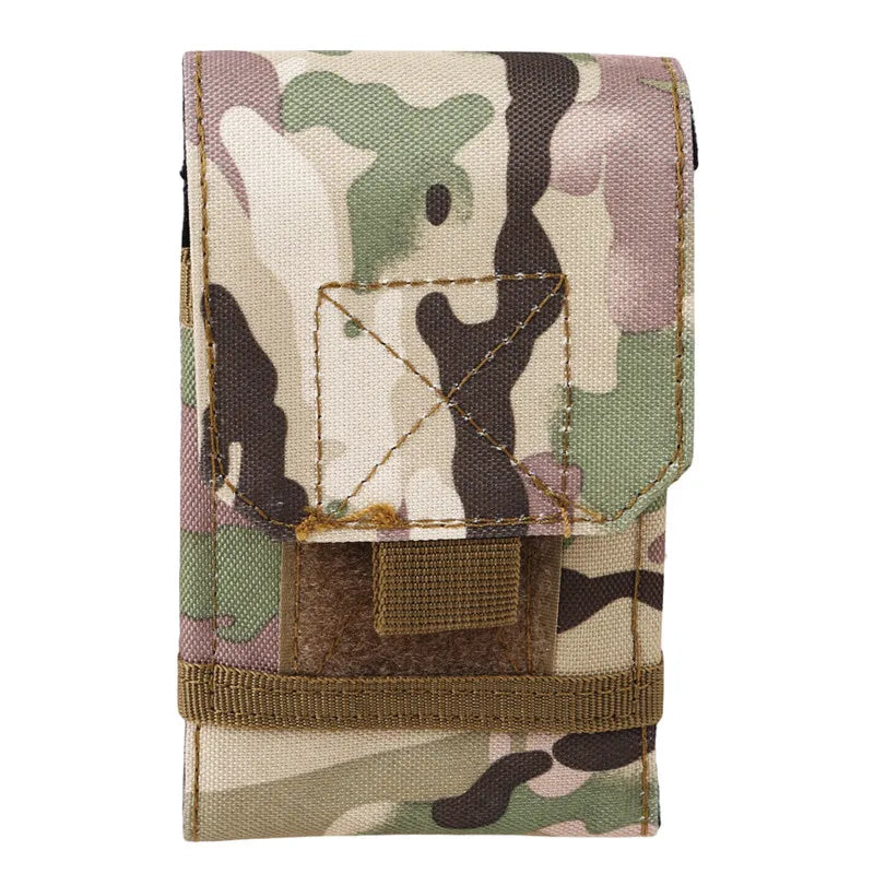 Outdoor Camouflage Bag Army Phone Holder Sport Waist Belt Case Waterproof Nylon Sport Camo Bags