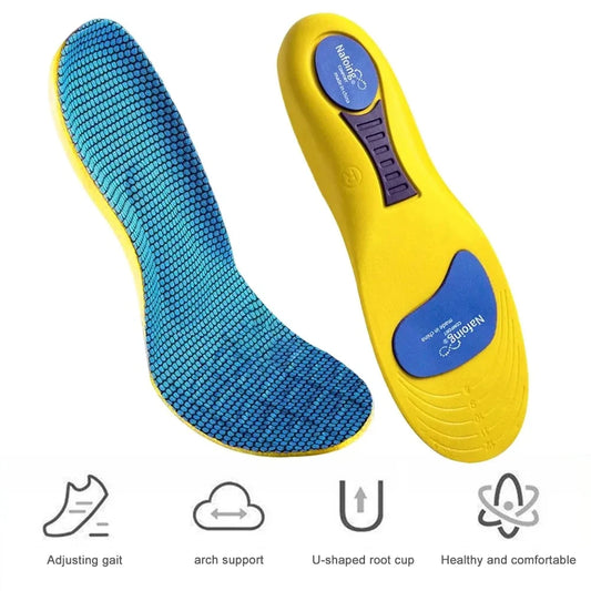 Sport Insoles for Shoes Sole Shock Absorption  Breathable Cushion Running Insoles for Feet Man Women Orthopedic Insoles