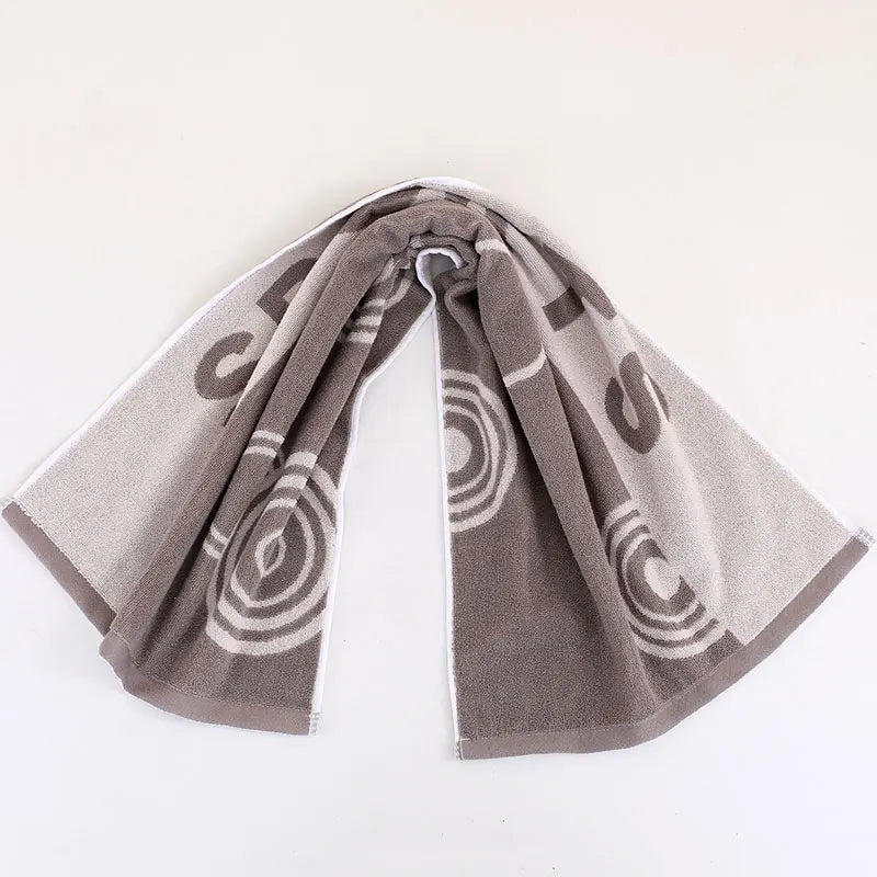 Pure cotton sport towel, soft and breathable, absorbent towel suitable for yoga, sports, gym, exercise, and more activities