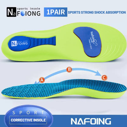 Sport Insoles for Shoes Sole Shock Absorption  Breathable Cushion Running Insoles for Feet Man Women Orthopedic Insoles