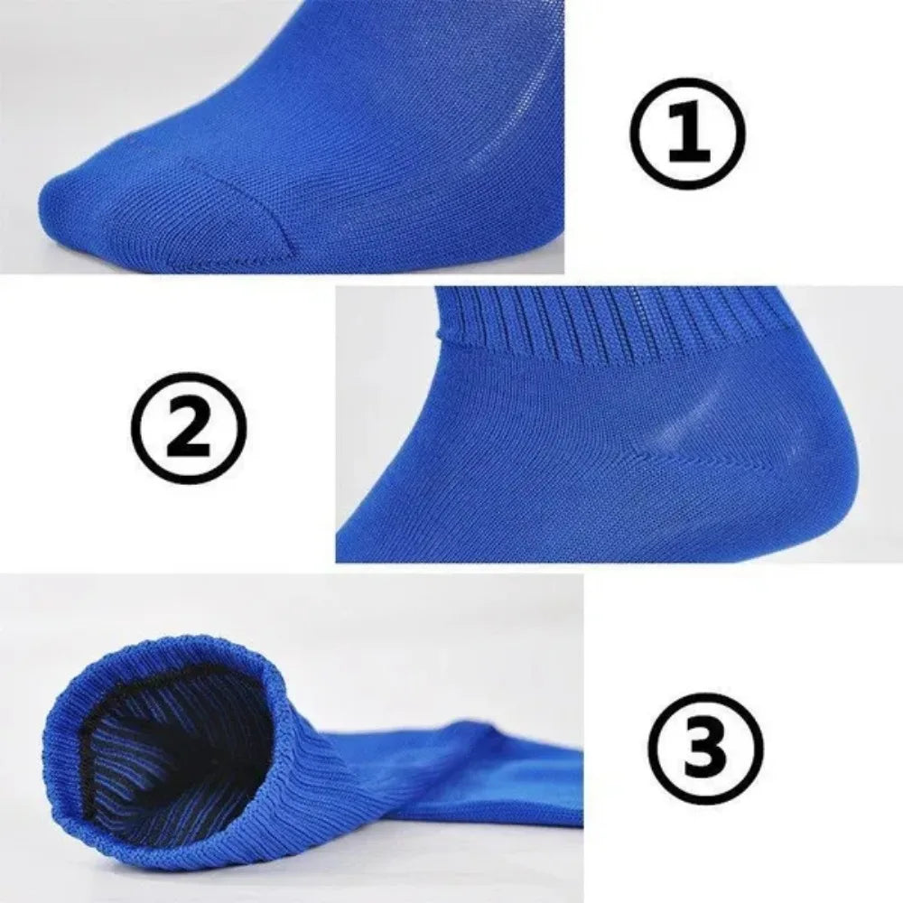 Men's Sport Socks Breathable Over Knee Football Soccer Long Socks