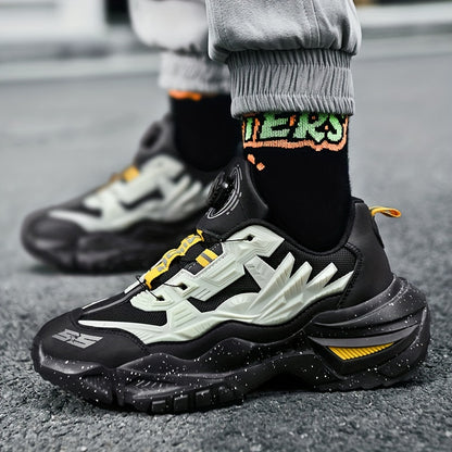 Men'S Breathable Running Shoes - Lightweight Sneakers with Cushioned TPU Sole, Lace-Up Closure, Non-Slip Rubber Outsole - All-Season Gym, Jogging, Gym Footwear, Striped Design, Comfortable Fit, Fitness Enthusiasts